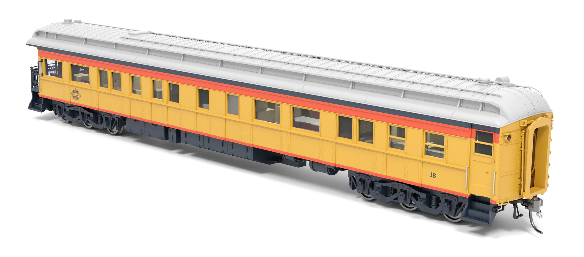 Broadway Limited Imports HO 9722 CSS Business Car #18 'Chessie Steam Special'