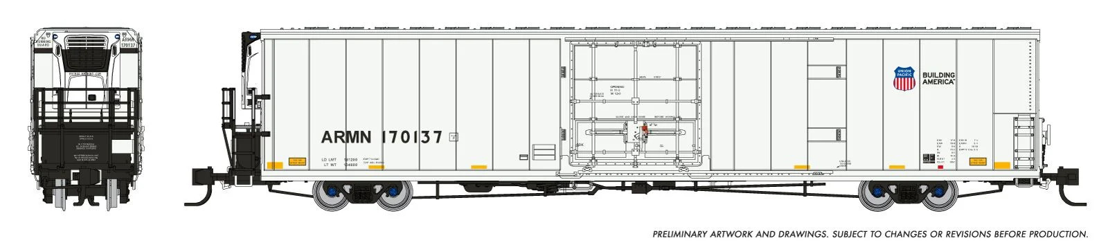 Rapido Trains Inc N 567004 Greenbrier 72’ IL 7780 Reefer Union Pacific ARMN 6-Pack #1 