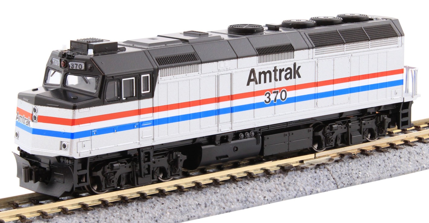 Kato N 106-3530 DCC Ready Amtrak F40PH Locomotive & Superliner Phase III 4-Unit Set
