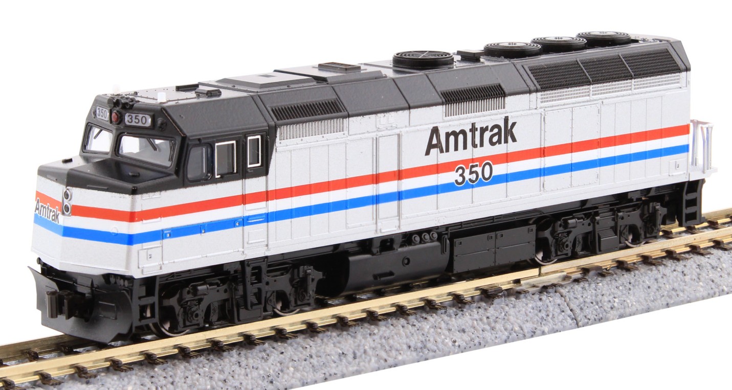 Kato N 176-6108 DCC Ready EMD F40PH Locomotive Amtrak Phase III Scheme AMTK #350 w/o ditch lights