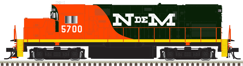Atlas Master Silver Series HO 10004743 DCC Ready C420 Phase 2B Locomotive Nacionales de Mexico NdeM #5700