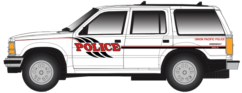 Atlas HO 30000162 1993 Ford Explorer Union Pacific RR Police