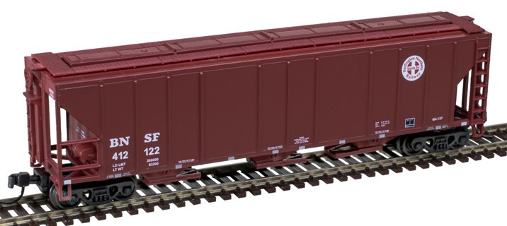 Atlas Master N 50006786 PS-2 4427 3-Bay Covered Hopper BNSF Railway BNSF #412264