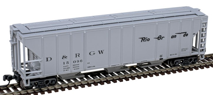 Atlas Master N 50006789 PS-2 4427 3-Bay Covered Hopper Denver & Rio Grande Western D&RGW #15096