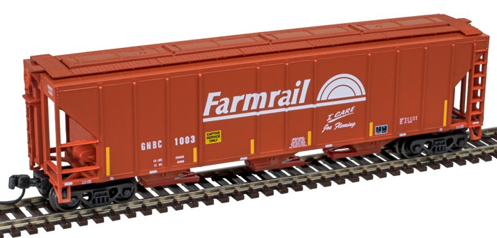 Atlas Master N 50006791 PS-2 4427 3-Bay Covered Hopper Farmrail GNBC #1003