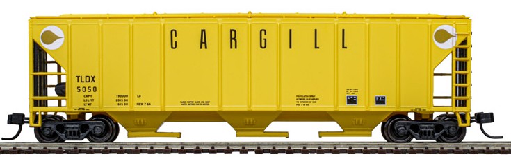 Atlas Master N 50006799 PS-2 4427 3-Bay Covered Hopper Cargill TLDX #6143