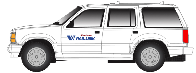 Atlas N 60000169 1993 Ford Explorer Montana Rail Link 2-Pack