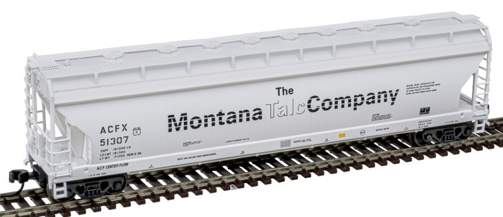 Atlas Master N 50007343 ACF 4-Bay Pressureaide Centerflow Hopper Montana Talc Company ACFX #51307