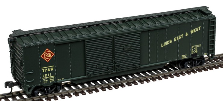 Atlas Trainman N 50007317 50' Double-Door Boxcar Toledo Peoria & Western TP&W #1211