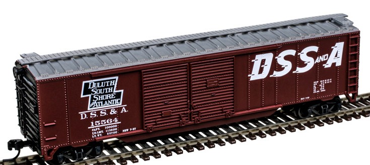 Atlas Trainman N 50007320 50' Double-Door Boxcar Duluth, South Shore & Atlantic DSS&A #15587