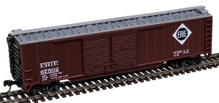 Atlas Trainman N 50007322 50' Double-Door Boxcar Erie #67517