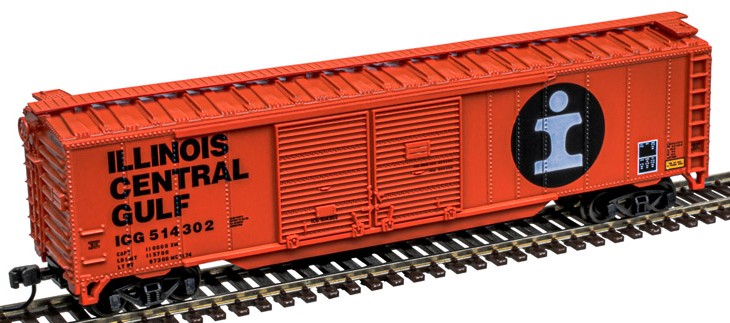 Atlas Trainman N 50007323 50' Double-Door Boxcar Illinois Central Gulf ICG #514302