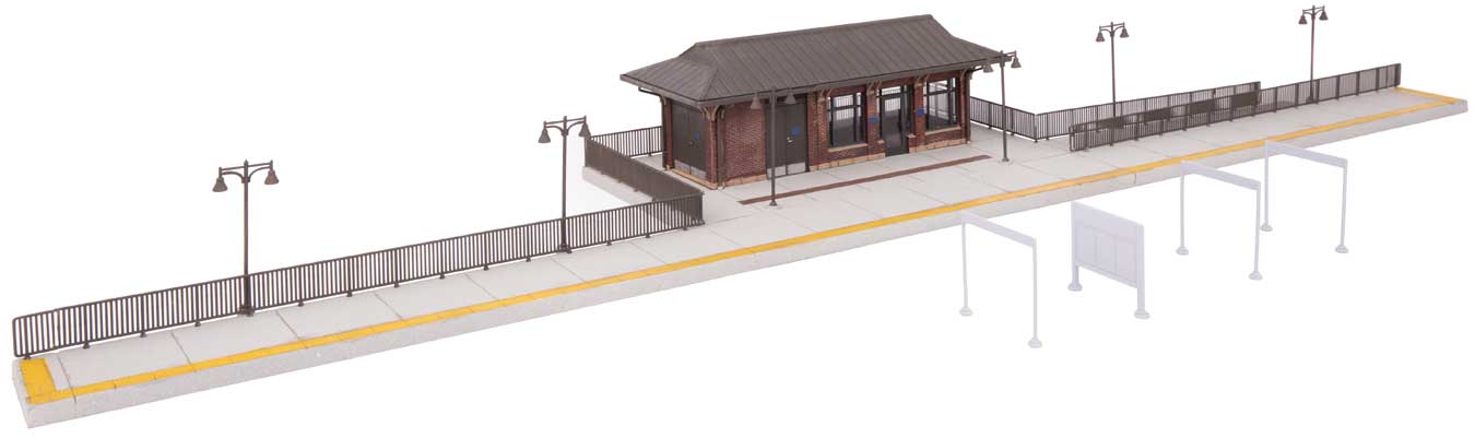 Walthers Cornerstone HO 933-3392 Amtrak Rural Station - Kit