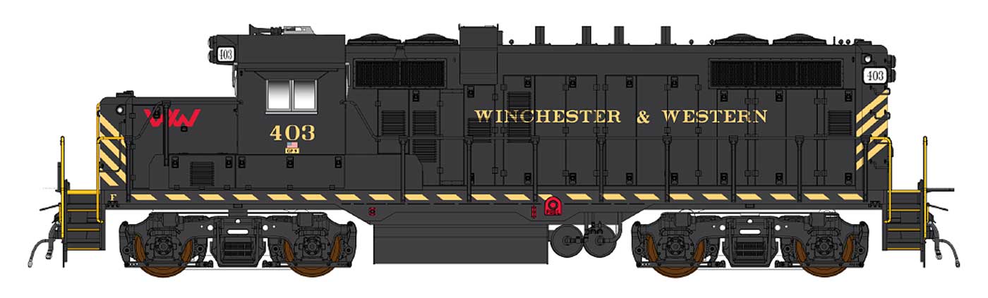 Intermountain HO 49870S-01 DCC/ESU LokSound V5 Equipped Paducah GP10 Locomotive Winchester & Western WW #403 No Ditchlights