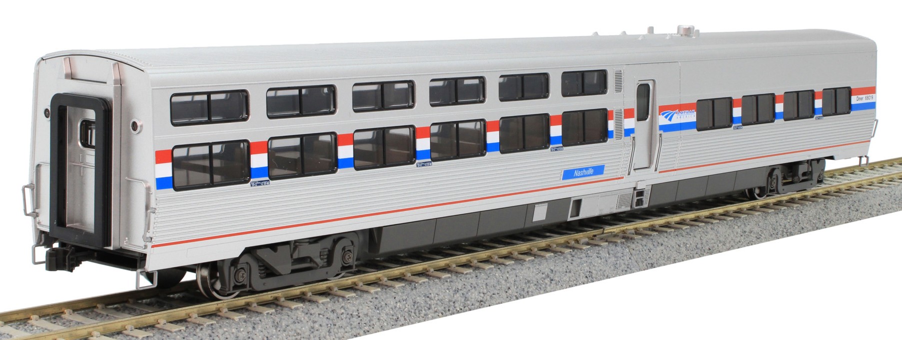 Kato HO 35-6232-1 Amtrak Viewliner II Diner 'Phase III' Scheme with Lights AMTK #68019 'Nashville'