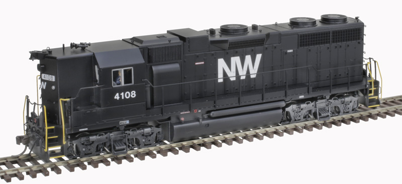 Atlas Master Silver Series HO 10004071 DCC Ready EMD GP38 Diesel Locomotive High Hood Norfolk & Western NW #4127