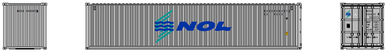 Jacksonville Terminal Company N 405343 40' Standard Height 8'6 ...