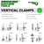 RMT Vertical Clamp Specs
 (Same as 207-UB)