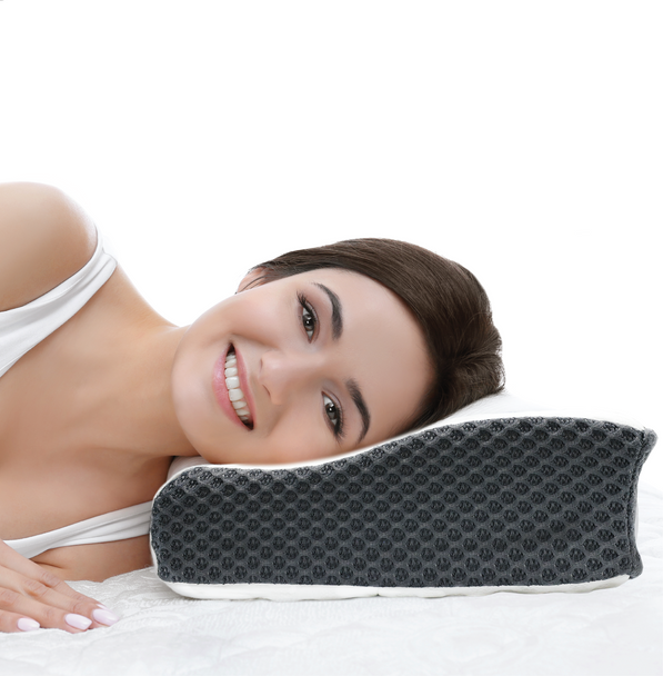 Vistara Sounds Sleep Memory Foam Cervical Neck Pillow - 2 Pack