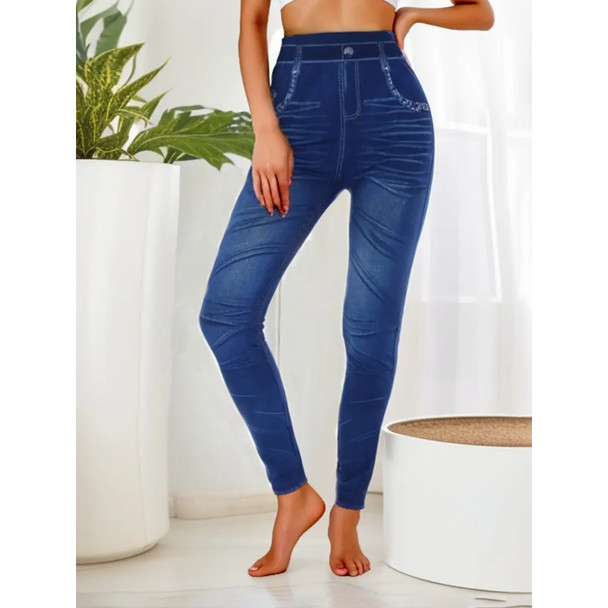 Vistara Comfy Jeggings - Blue - S/M