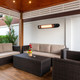 Hotto Wall Mounted Electric Infrared Heater 2000W with Remote - 4 x Heaters