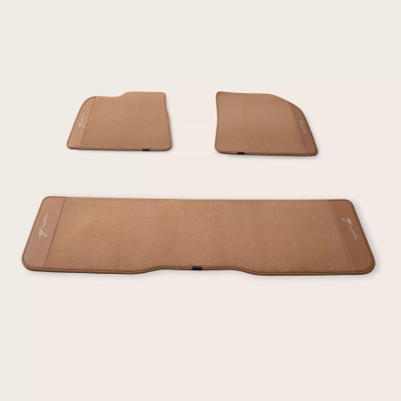 Lucid Air Carpeted Mats - Saddle