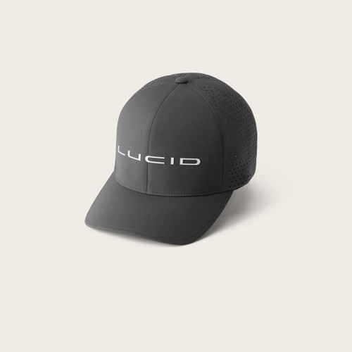 Lucid Logo Perforated Cap - Charcoal