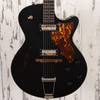 Collings Ladybird - Jet Black w/ Hand-Poured Pickguard and Righteous Sound Pickups