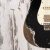 Xotic XSC-2 - Black w/ Heavy Aging, 5A Roasted Flame Maple Neck, HSS