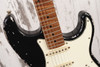 Xotic XSC-2 - Black w/ Heavy Aging, 5A Roasted Flame Maple Neck, HSS