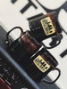 Austin Guitar House Coffee Mug by Deneen Pottery Black Red