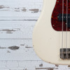 Nash PB-63 Bass - Olympic White w/ Matching Headstock & Light Aging