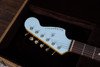 Nash Guitars JM-63 - Sonic Blue over 3-Tone Sunburst with Matching Headstock, Medium Aging