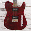 CP Thornton 20th Anniversary Thinline Classic II - Olive Ash - Translucent Oxblood w/ Righteous Sound P90's