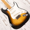 1955 Fender Stratocaster - 2-Tone Sunburst - Refinished (Vintage)