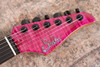 Suhr Custom Modern - Magenta Pink Stain Top, Natural Back
