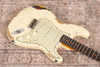 Fender Custom Shop '61 Stratocaster - Heavy Relic Vintage White over 3-Tone Sunburst (Used)