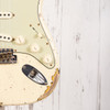 Fender Custom Shop '61 Stratocaster - Heavy Relic Vintage White over 3-Tone Sunburst (Used)