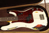 Nash PB-63 - Olypmic White Over Sunburst, Nautilus Neck, Matching Headstock