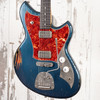 Novo Serus J - Lake Como Blue Over '64 3-Tone Sunburst w/ Lollartrons