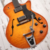 Collings 620 SM LC - Ice Tea Sunburst, Righteous Sound Pickups, Bigsby Vibrato