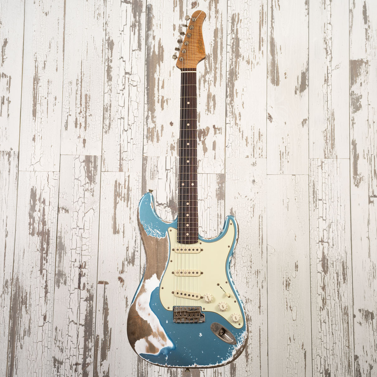 AGH | Xotic XSC-1 - Lake Placid Blue, Super Heavy Aging, 5A Flame