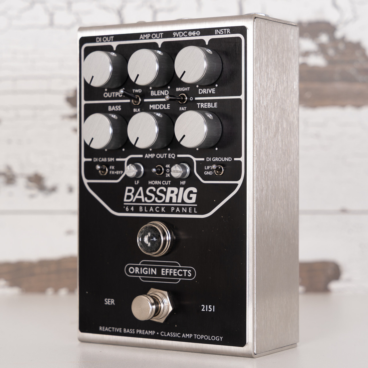 Bass Compressor Origin Effects Bassrig '64 Black Panel
