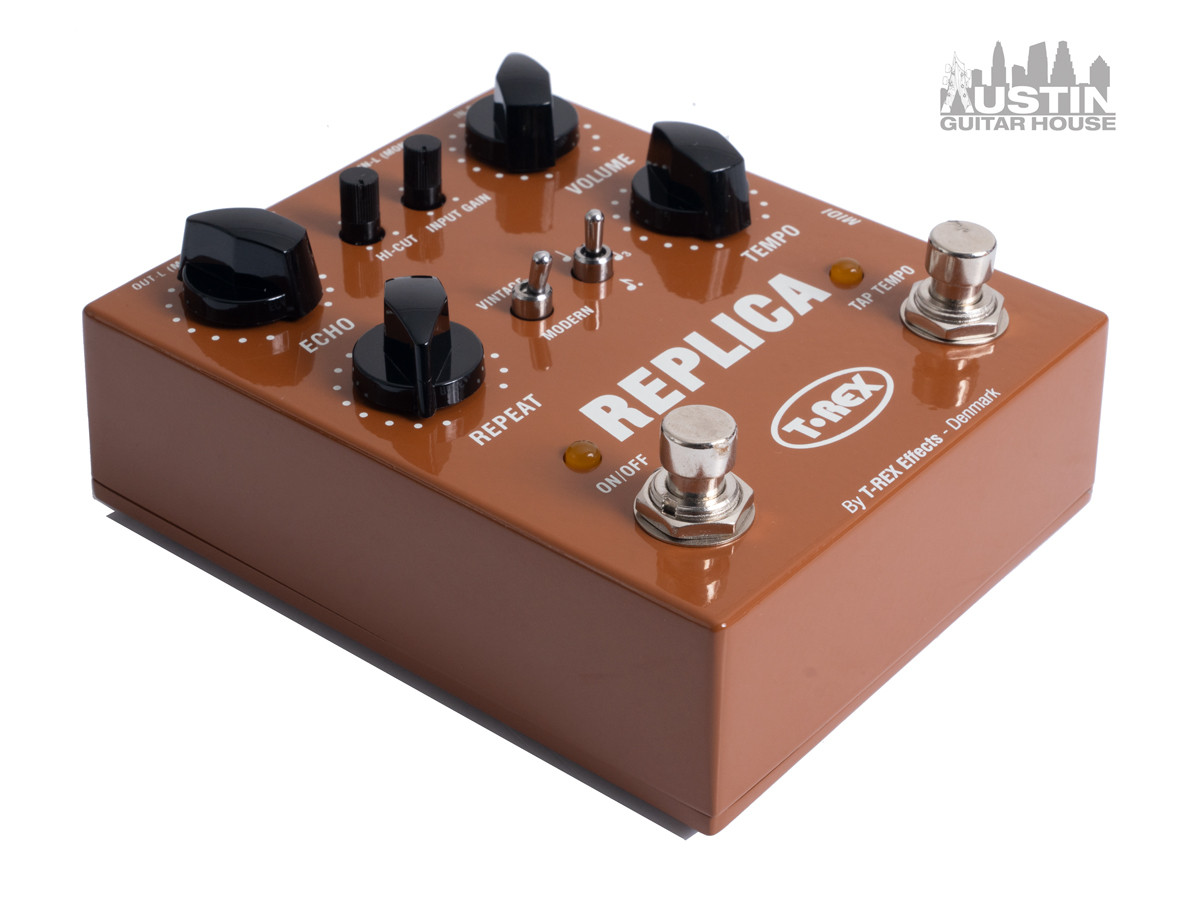 最初期　T-Rex Replica Delay ギターエフェクター　Ver 1 → T-REX EFFECTS ← Pedals for guitar and bass players!