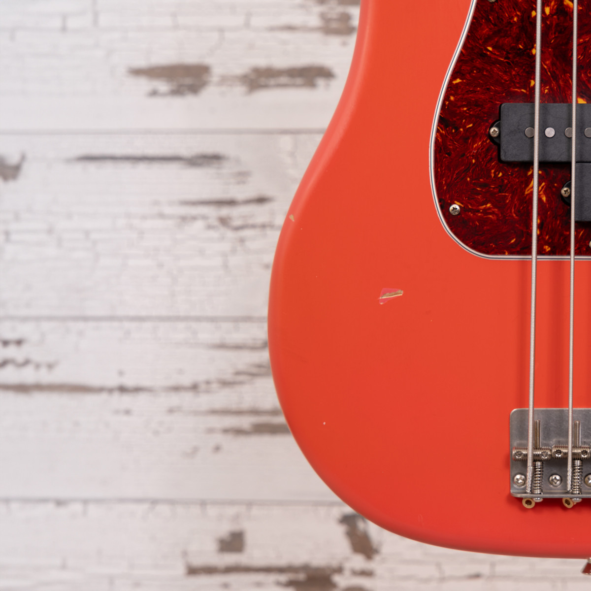 AGH | Nash PB-63 Fiesta Red w/ Matching Headstock, Light Aging
