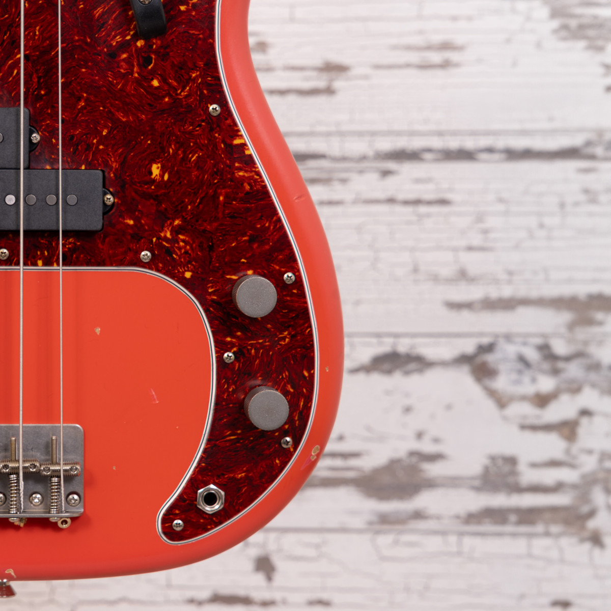 AGH | Nash PB-63 Fiesta Red w/ Matching Headstock, Light Aging