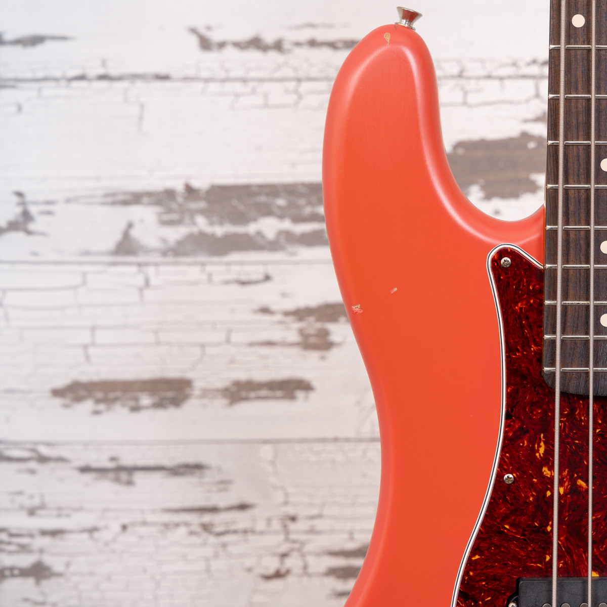 AGH | Nash PB-63 Fiesta Red w/ Matching Headstock, Light Aging