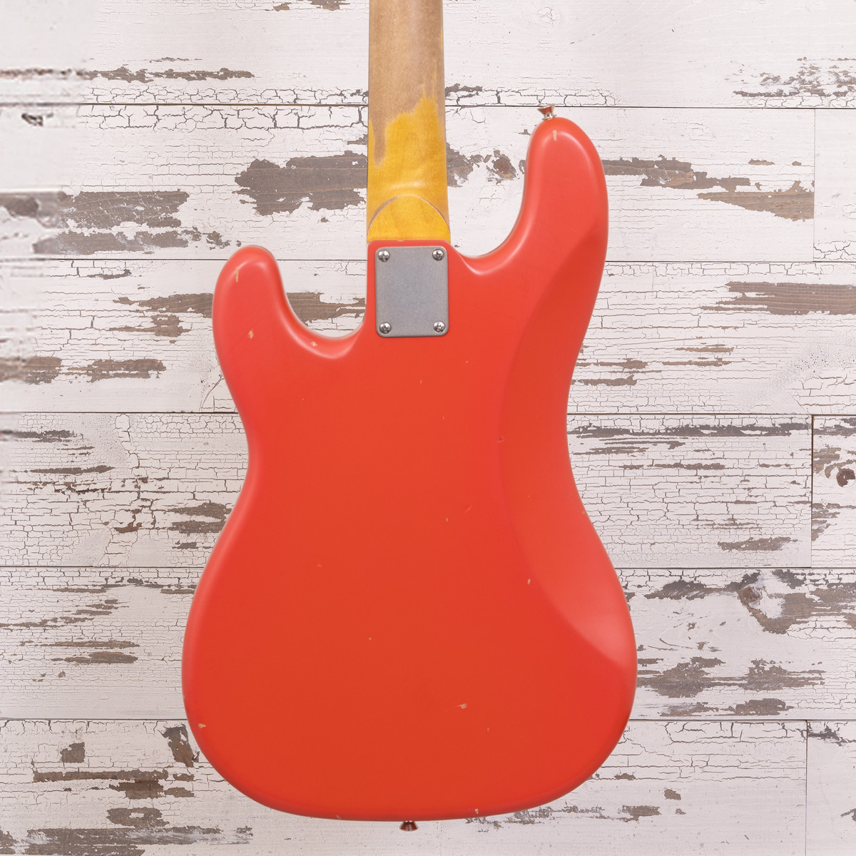 AGH | Nash PB-63 Fiesta Red w/ Matching Headstock, Light Aging