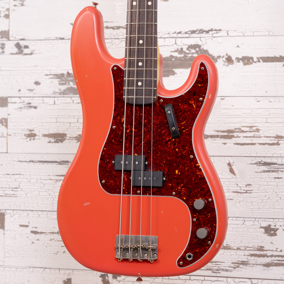 ベース Nash Guitars PB-63 Fiesta Red MH AGH | Nash PB-63 Fiesta Red w/ Matching Headstock, Light Aging