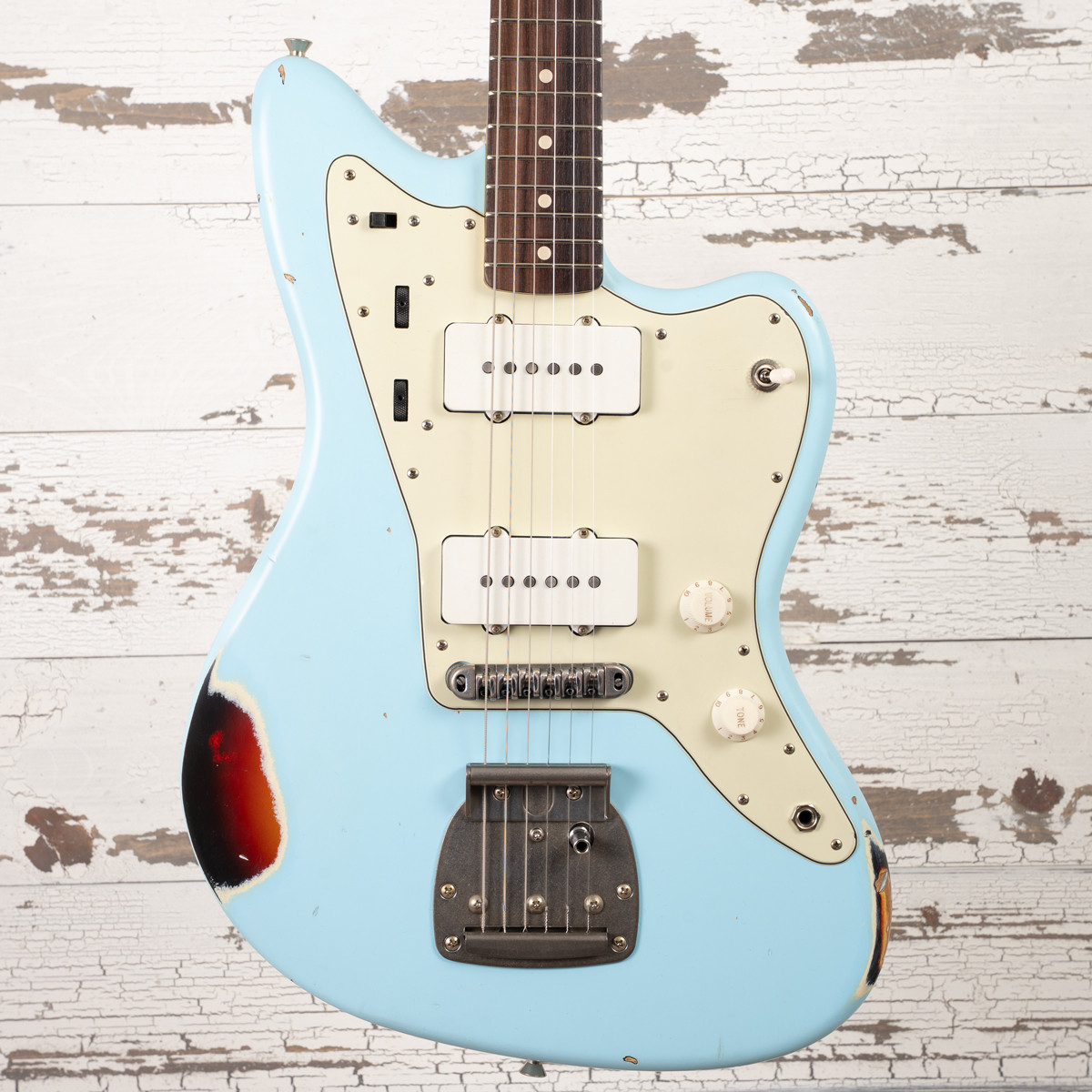 AGH | Nash JM-63 - Sonic Blue Over 3-Tone Sunburst - Medium Aging